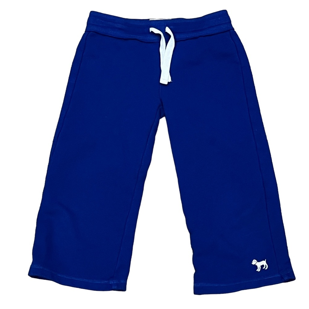 Mini Boden 8 Kids Royal Blue Cropped Capri Lounge Pants